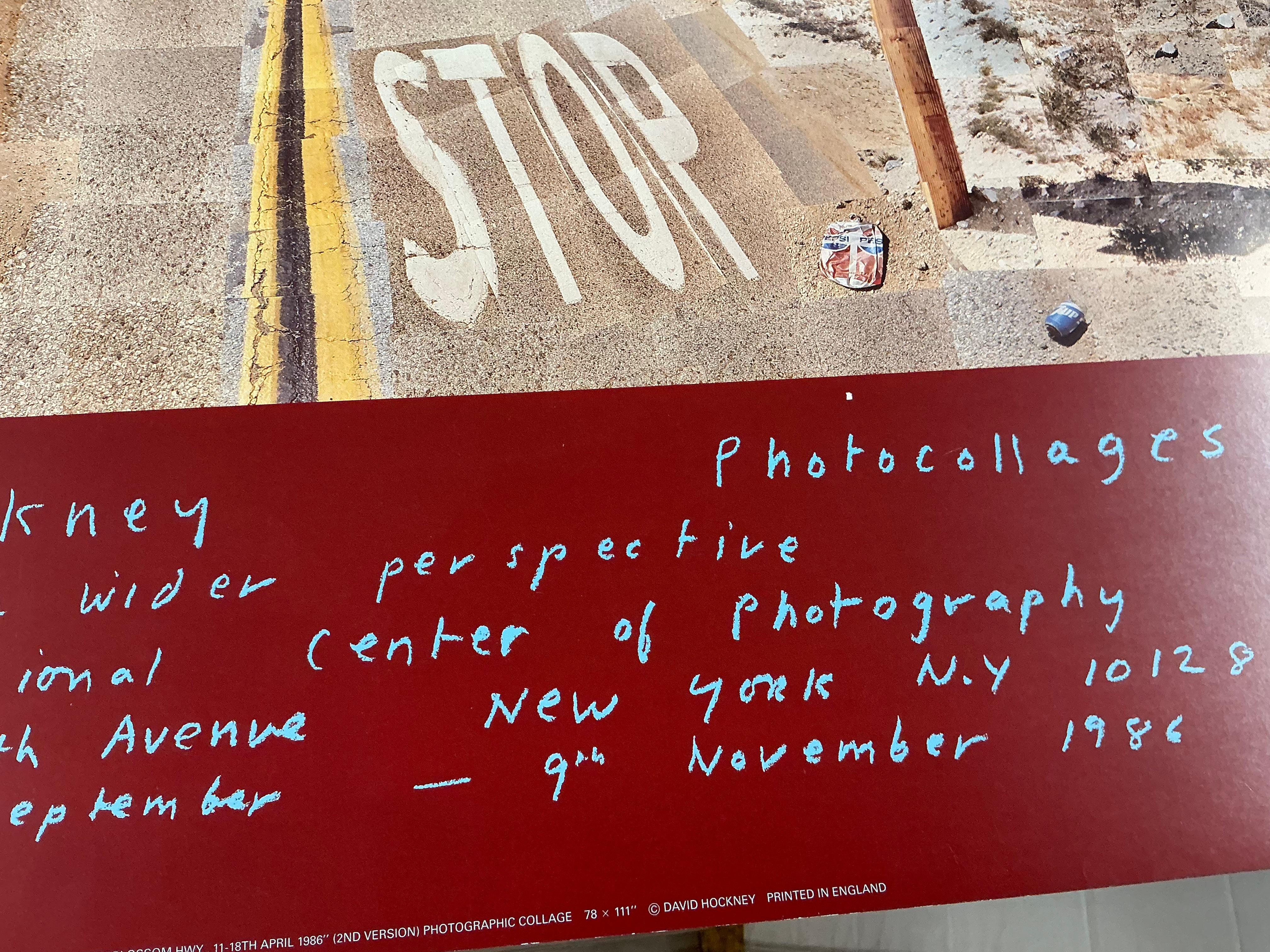 1986 David Hockney 'Pearblossom Highway' Pop Art Vintage For Sale 7