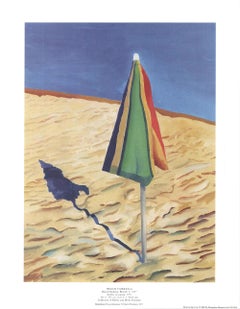 1988 After David Hockney 'Beach Umbrella' Pop Art Multicolor