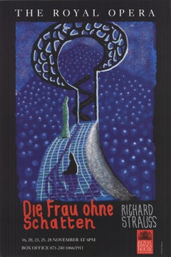 1992 After David Hockney 'Die Frau Ohne Schatten' Pop Art Offset Lithograph