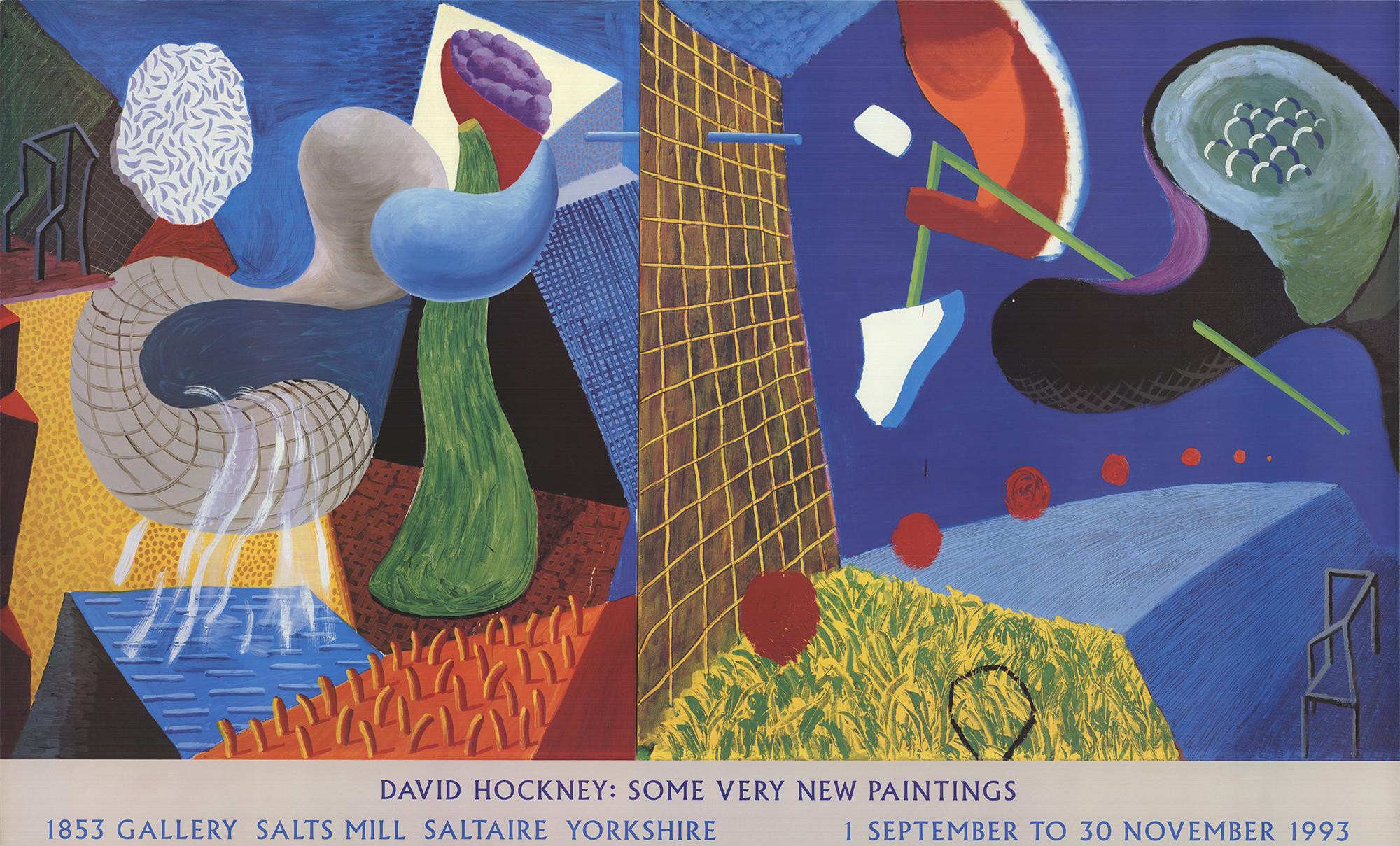 In 1993 Salts Mill exhibited David Hockney’s Very New Paintings, including this, The Other Side. This glorious and exuberant work was part of the 2017/18 Hockney retrospective, seen at Tate Britain, London, the Pompidou Centre, Paris and the