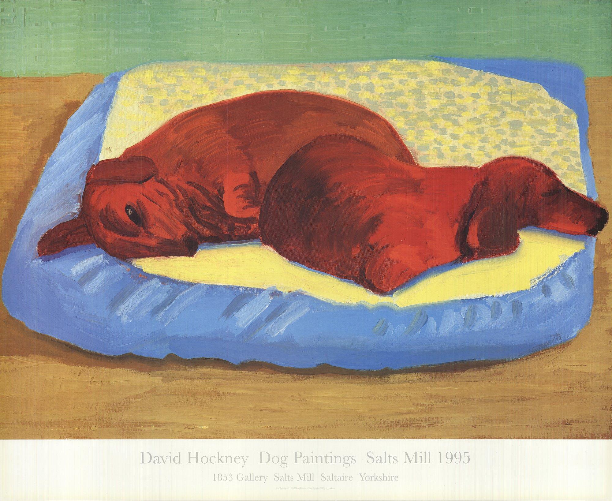 david hockney dog paintings