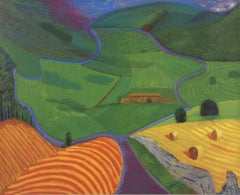 1997 David Hockney "North Yorkshire" Pop Art Royaume-Uni Lithographie offset
