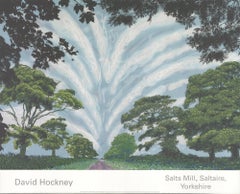 2008 Nach David Hockney 'Summer Sky' Pop Art Vereinigtes Königreich Offsetlithographie