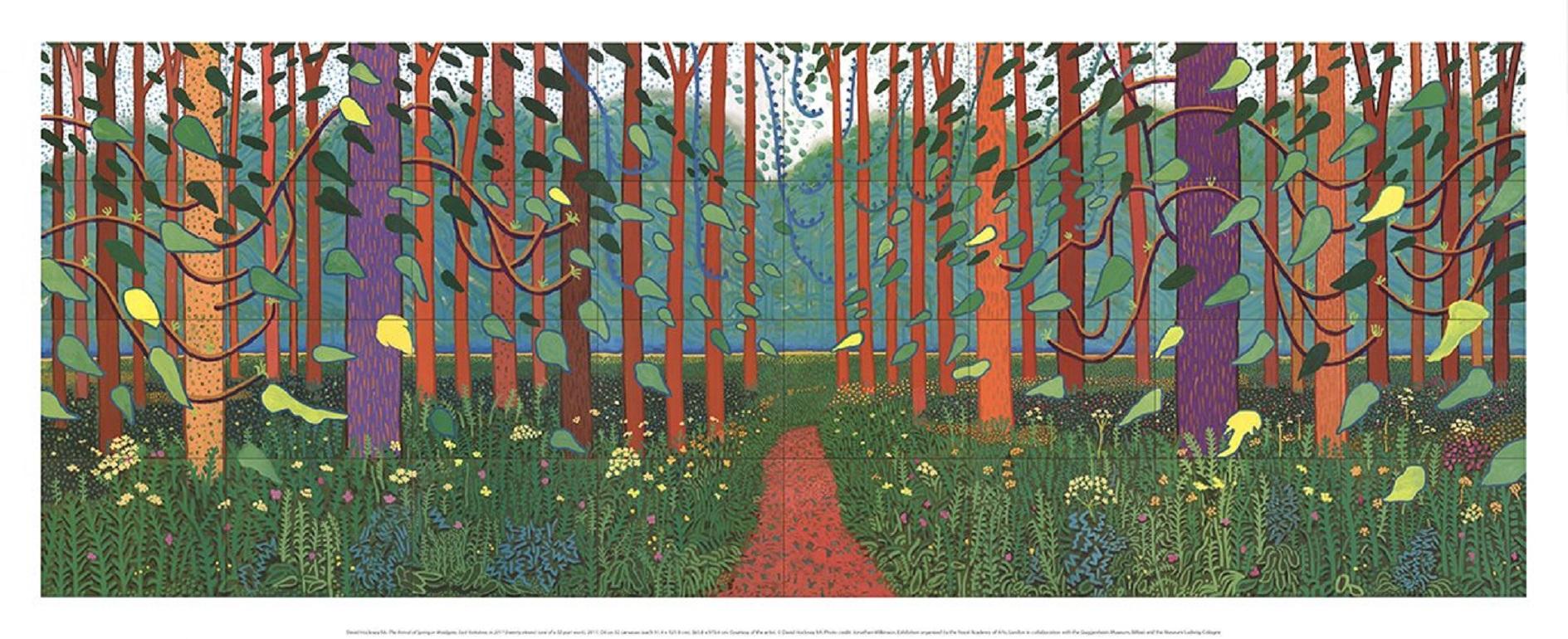  Paper Size: 20.5 x 50 inches ( 52.07 x 127 cm )
 Image Size: 18 x 47.5 inches ( 45.72 x 120.65 cm )
 Framed: No
 Condition: A: Mint
 
 Additional Details: Colorfully captivating image of wooded area in the artist's native Yorkshire. This landscaped