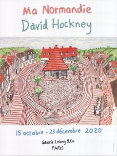 Lithographie offset « Ma Normandie » d'après David Hockney, 2020
