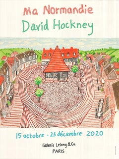 2020 After David Hockney 'Ma Normandie' Pop Art Offset Lithograph