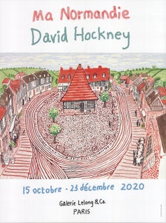 2020 After David Hockney 'Ma Normandie' Pop Art Offset Lithograph