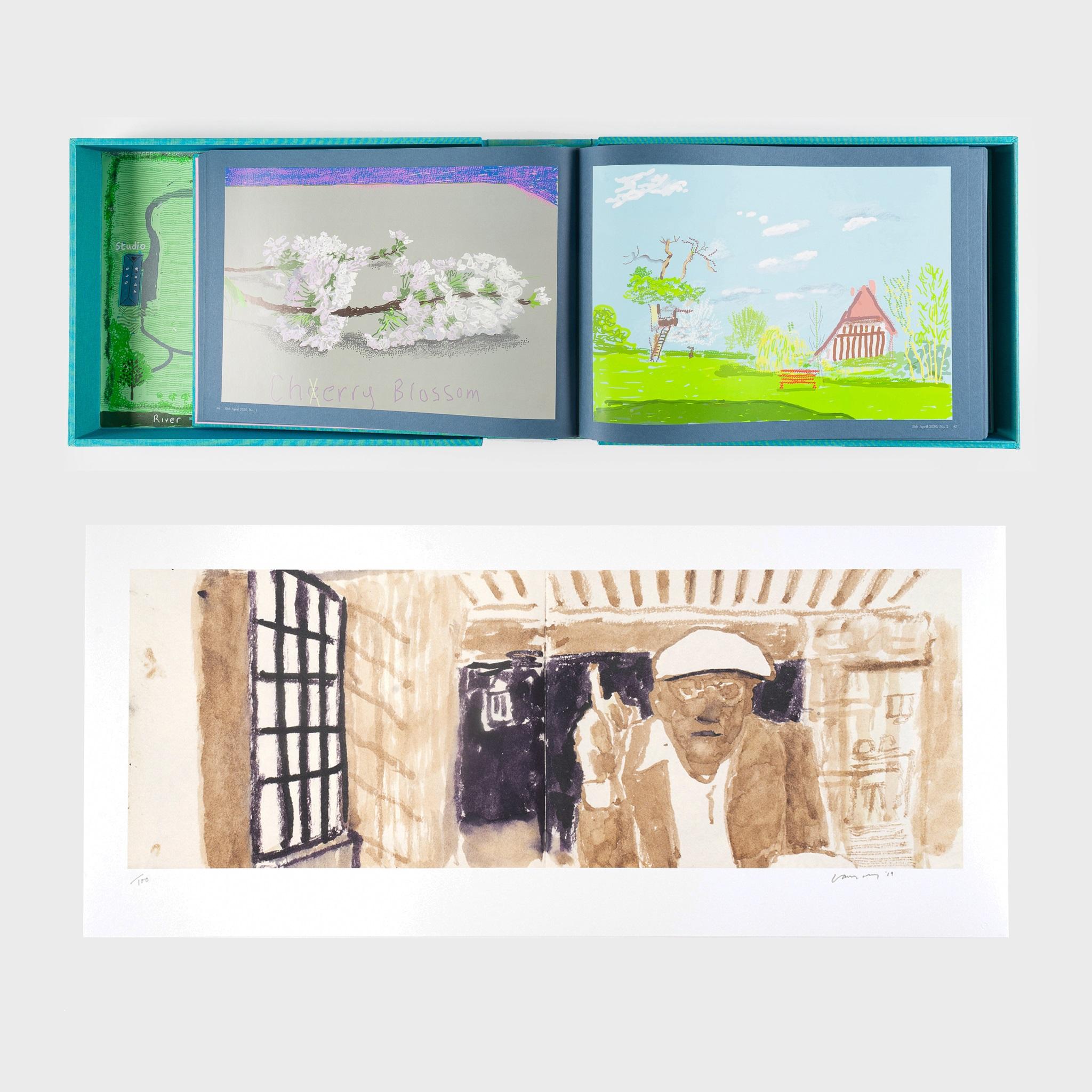 220 fr 2020 (Komplettes Set aus 4), David Hockney im Angebot 4
