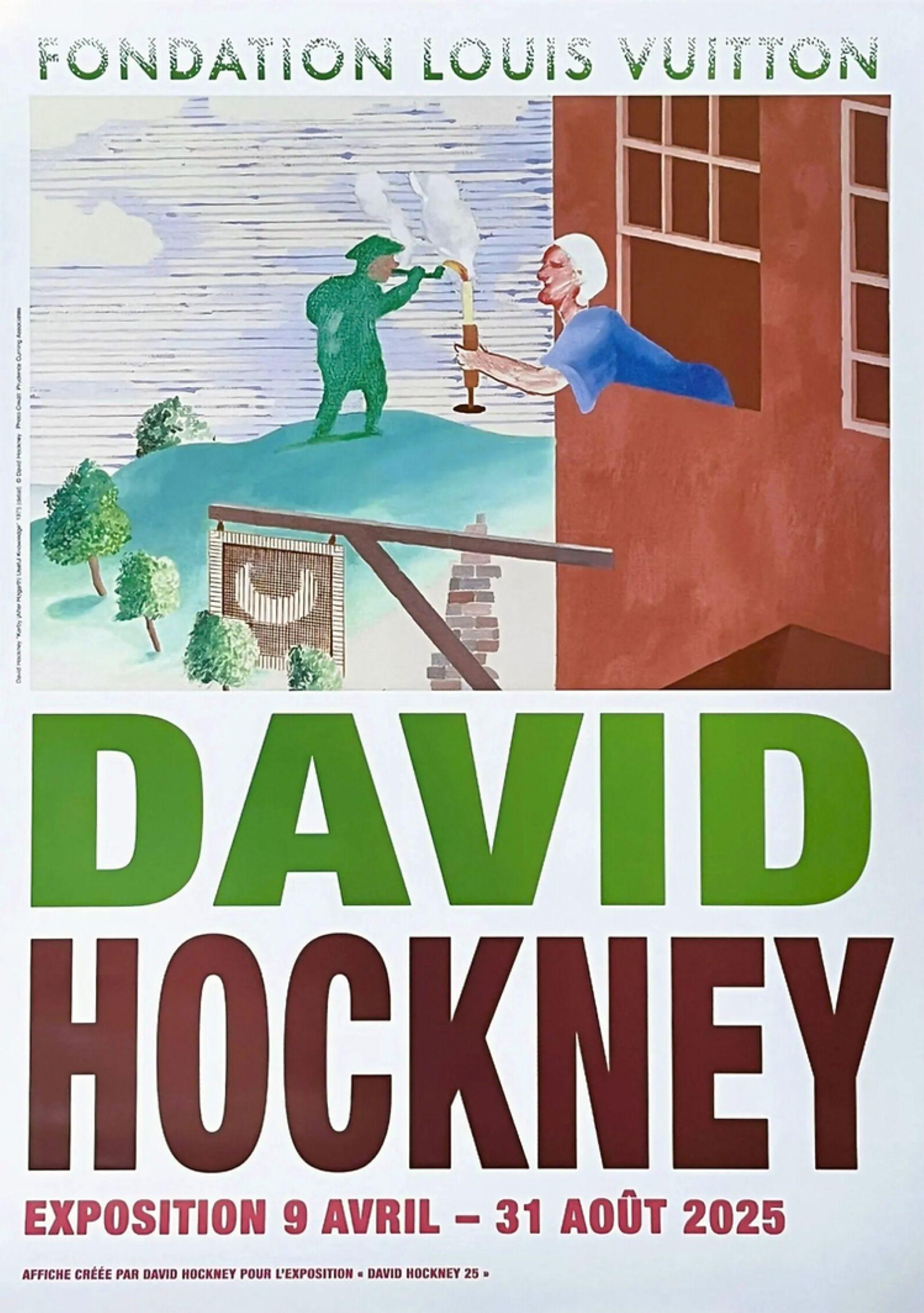 Figurative Print di David Hockney - 25 Mostra Poster Fondazione Louis Vuitton