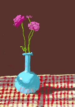 28th February 2021 (Roses in a Blue Vase)