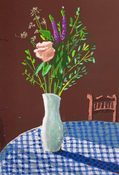 4th February 2021, Flowers in a White Vase with Chair