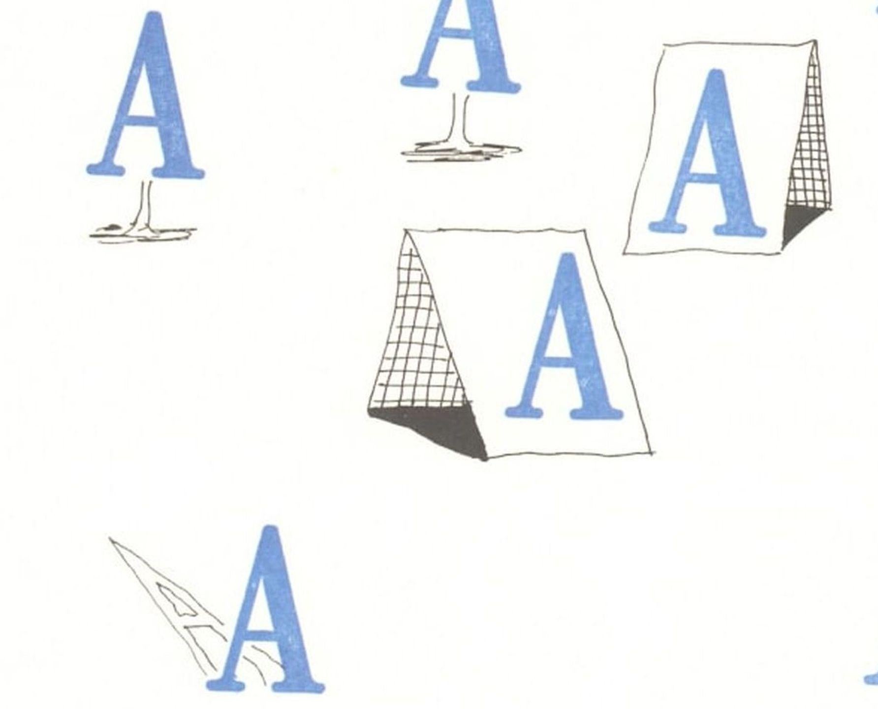 'A' From 'Hockney's Alphabet' By David Hockney For Sale 2