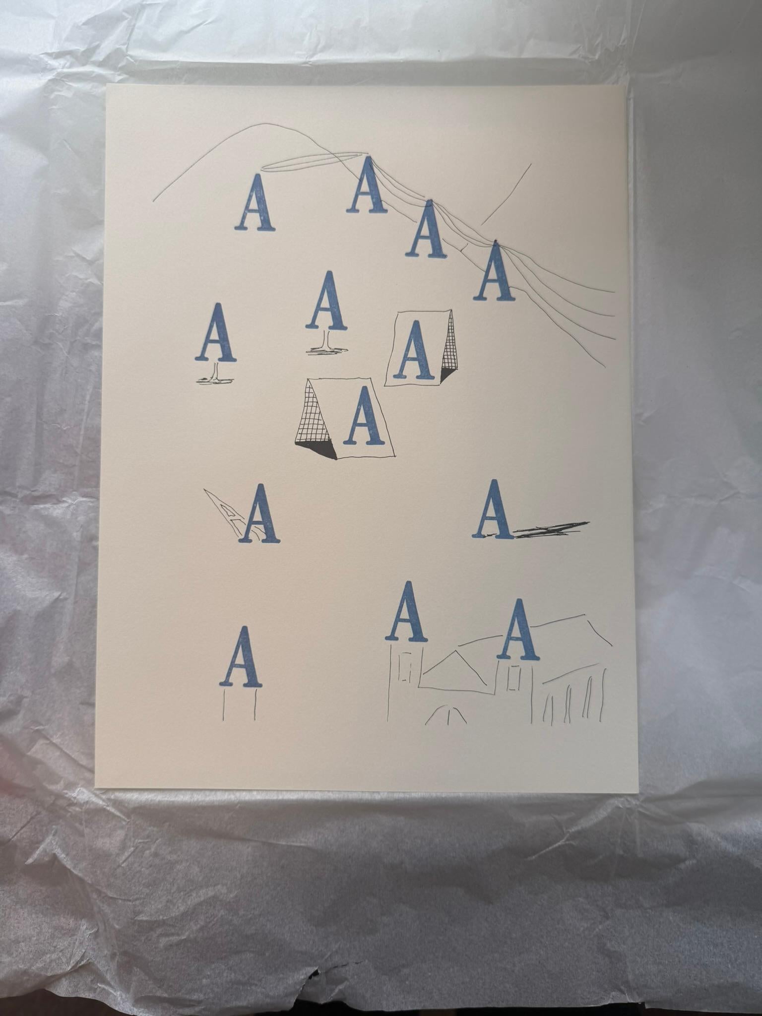 'A' From 'Hockney's Alphabet' By David Hockney For Sale 4