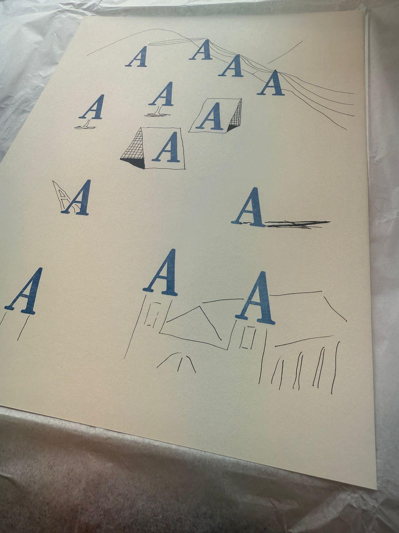 'A' From 'Hockney's Alphabet' By David Hockney For Sale 6