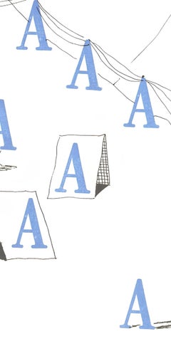 David Hockney, Letter A, from Hockney's Alphabet, 1991