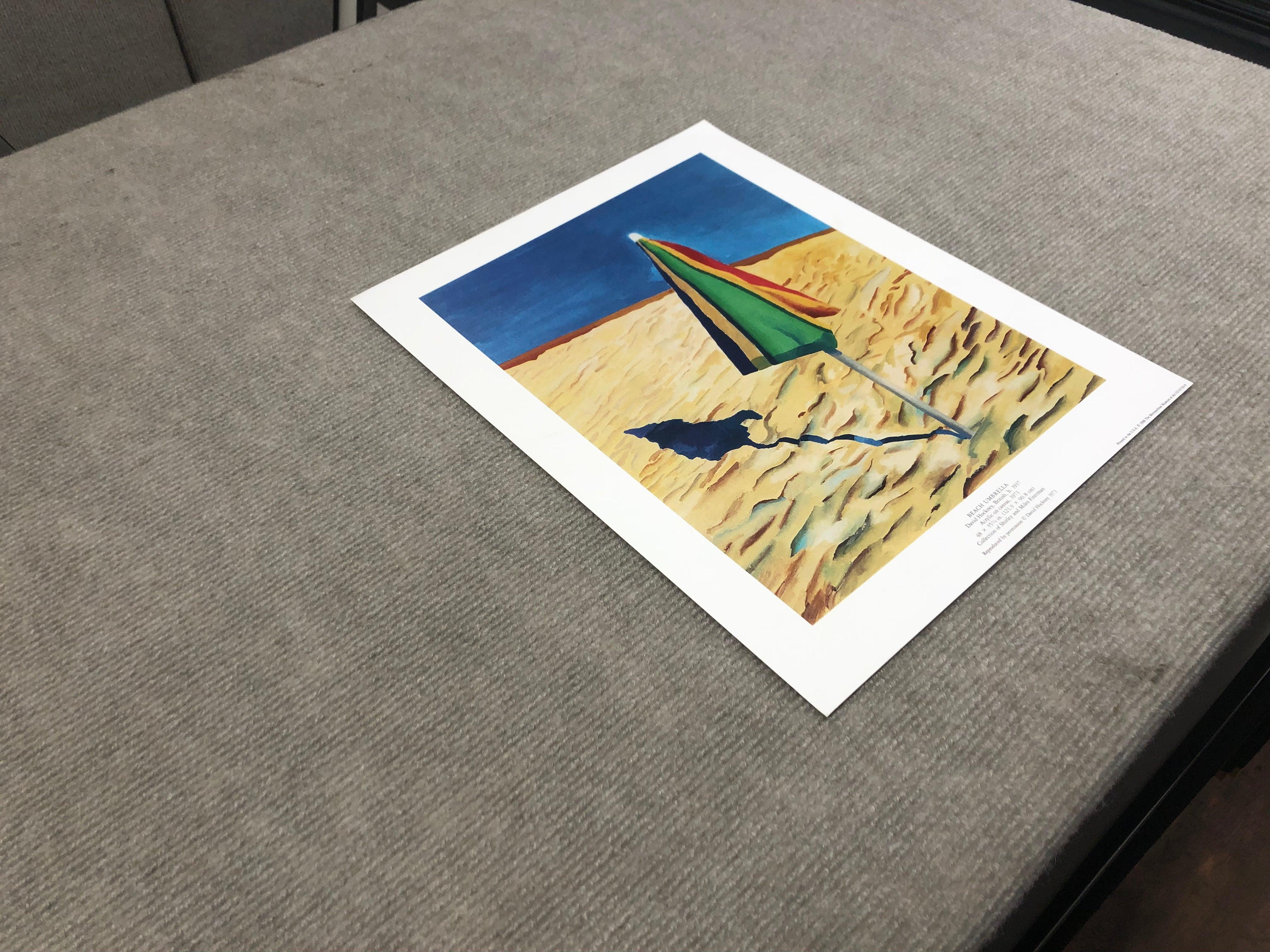 After David Hockney 'Beach Umbrella' For Sale 2