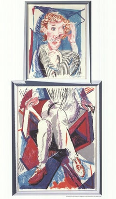 Ein Bild des Plakats zur Ausstellung „Gregory Offset Print“, Hockney, 1996