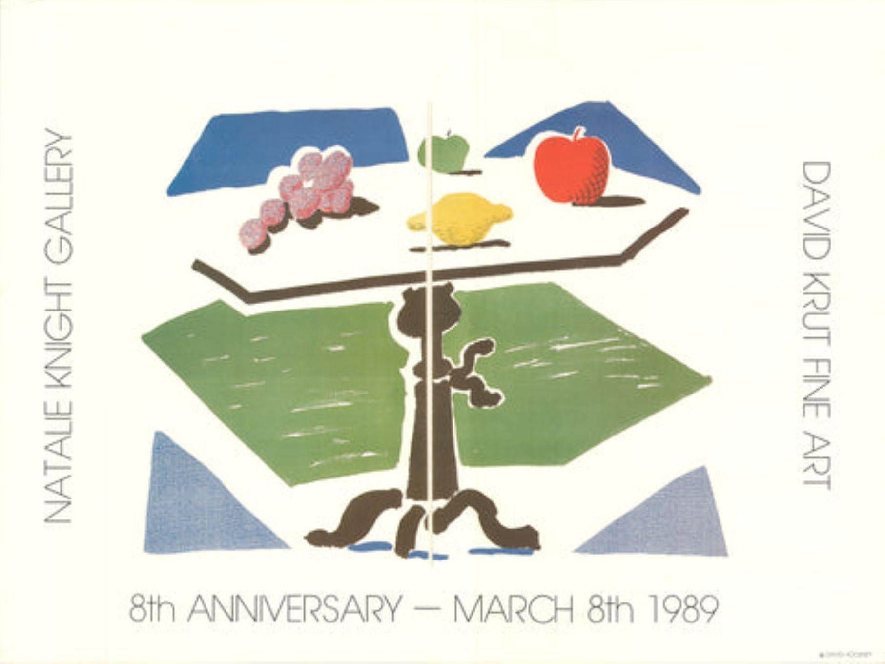 Pomme, raisin, citron et table

Par David Hockney

1989

Médium : Lithographie offset

Taille du papier : 19 x 25,5 pouces (48 x 65 cm)

Taille de l
image : 19 x 25.5 pouces ( 48 x 65 cm )

Taille de l
édition : 500
