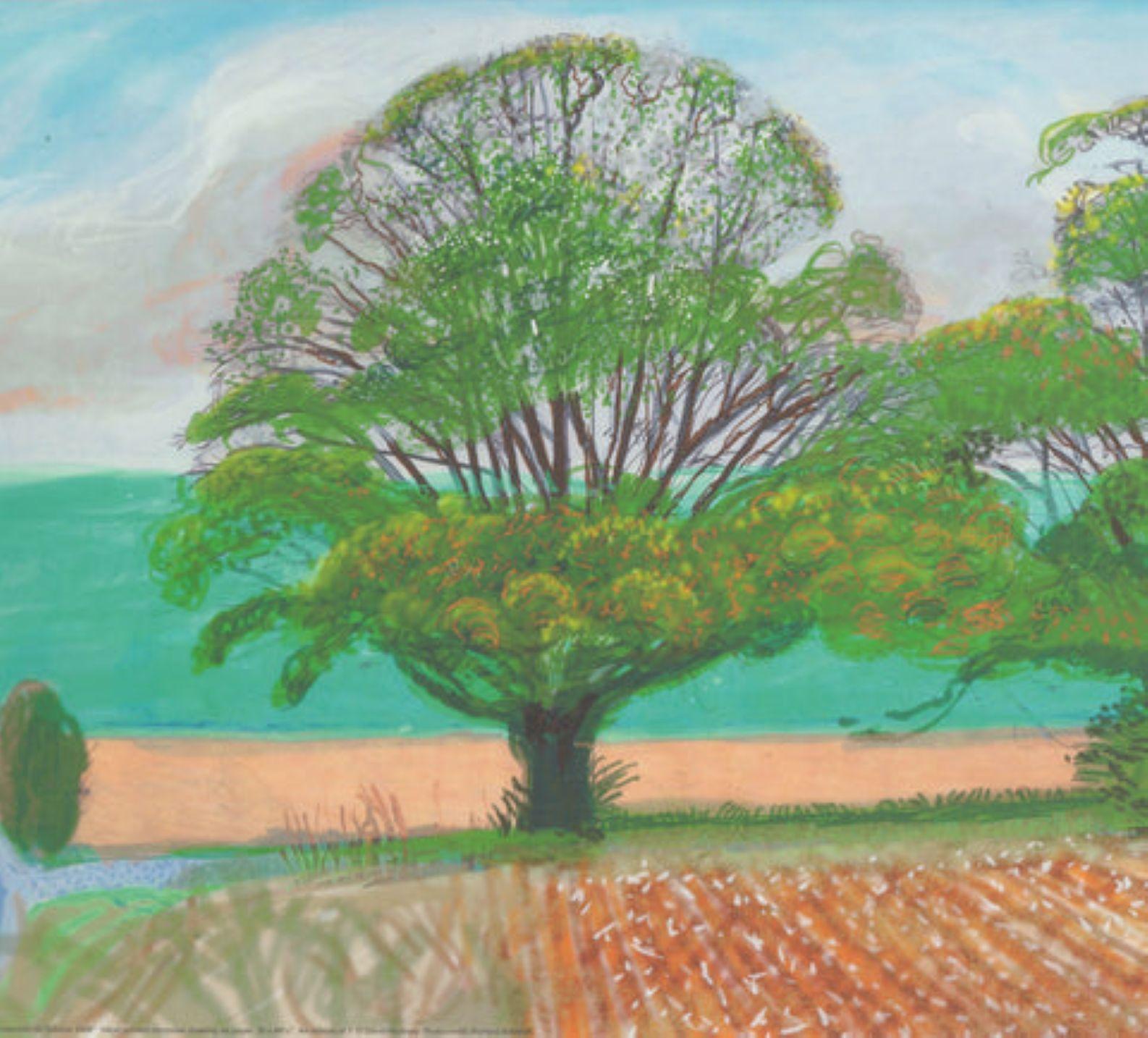 Alberi d'autunno vicino a Thixendale di David Hockney in vendita 3