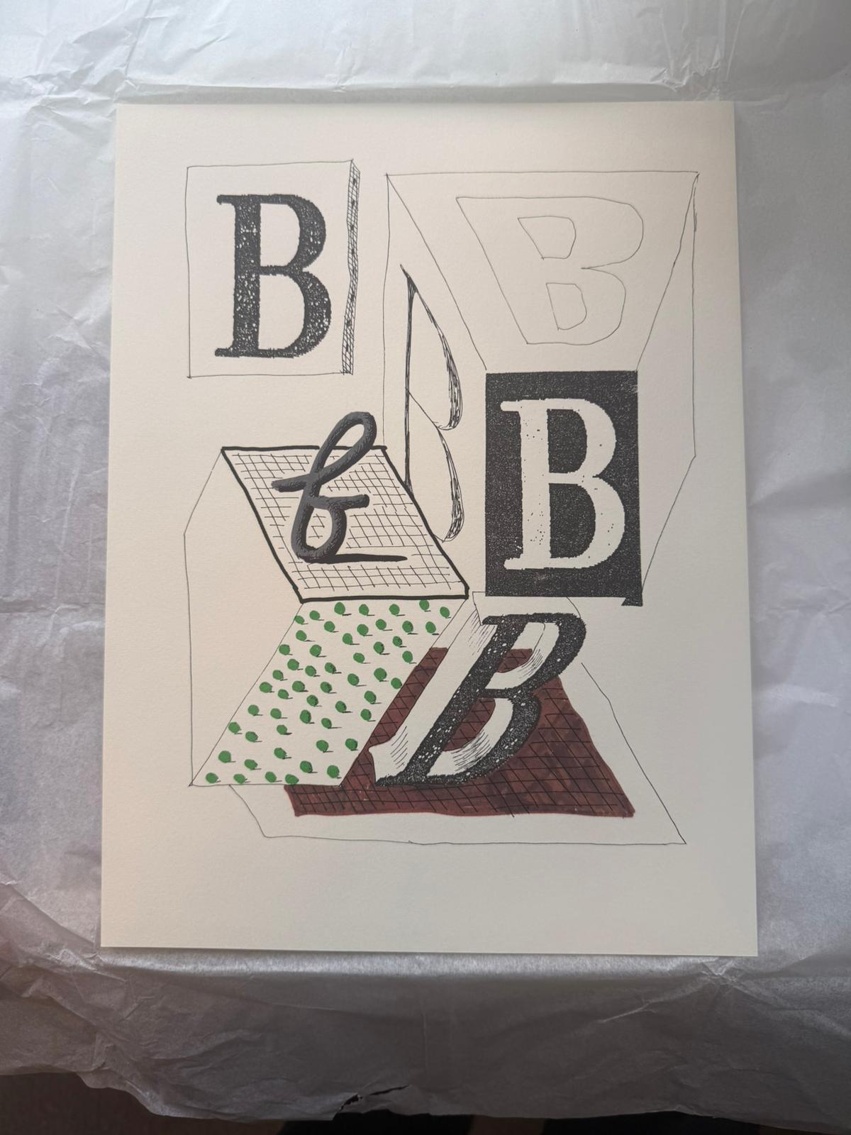 ‘B’ from ‘Hockney’s Alphabet’ For Sale 1