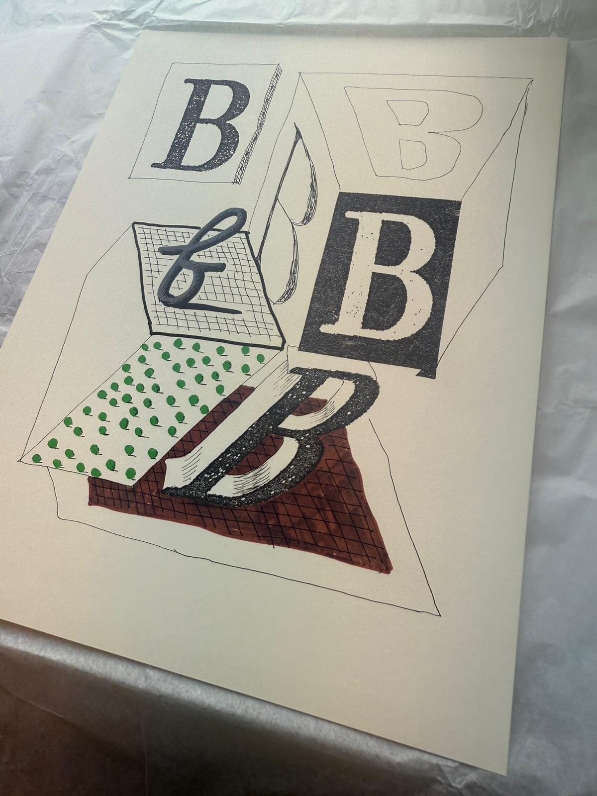 ‘B’ from ‘Hockney’s Alphabet’ For Sale 2