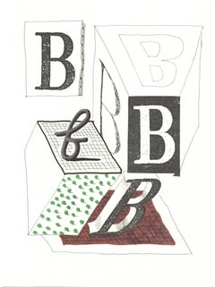 B" del "Alfabeto de Hockney".