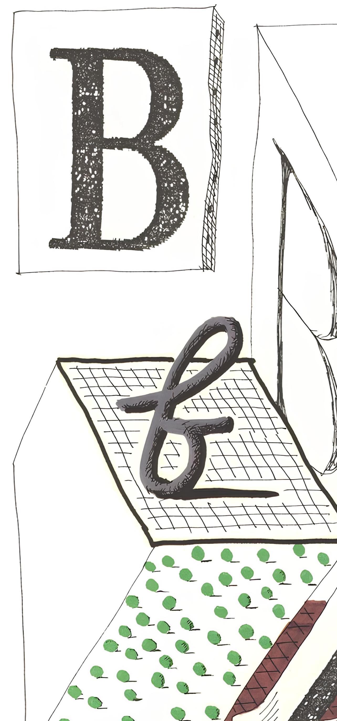 B, Hockneys Alphabet, David Hockney im Angebot 1