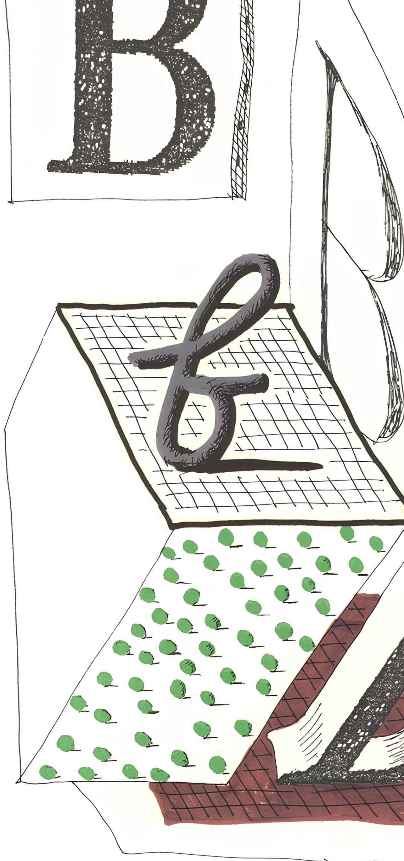 B, Hockneys Alphabet, David Hockney im Angebot 3