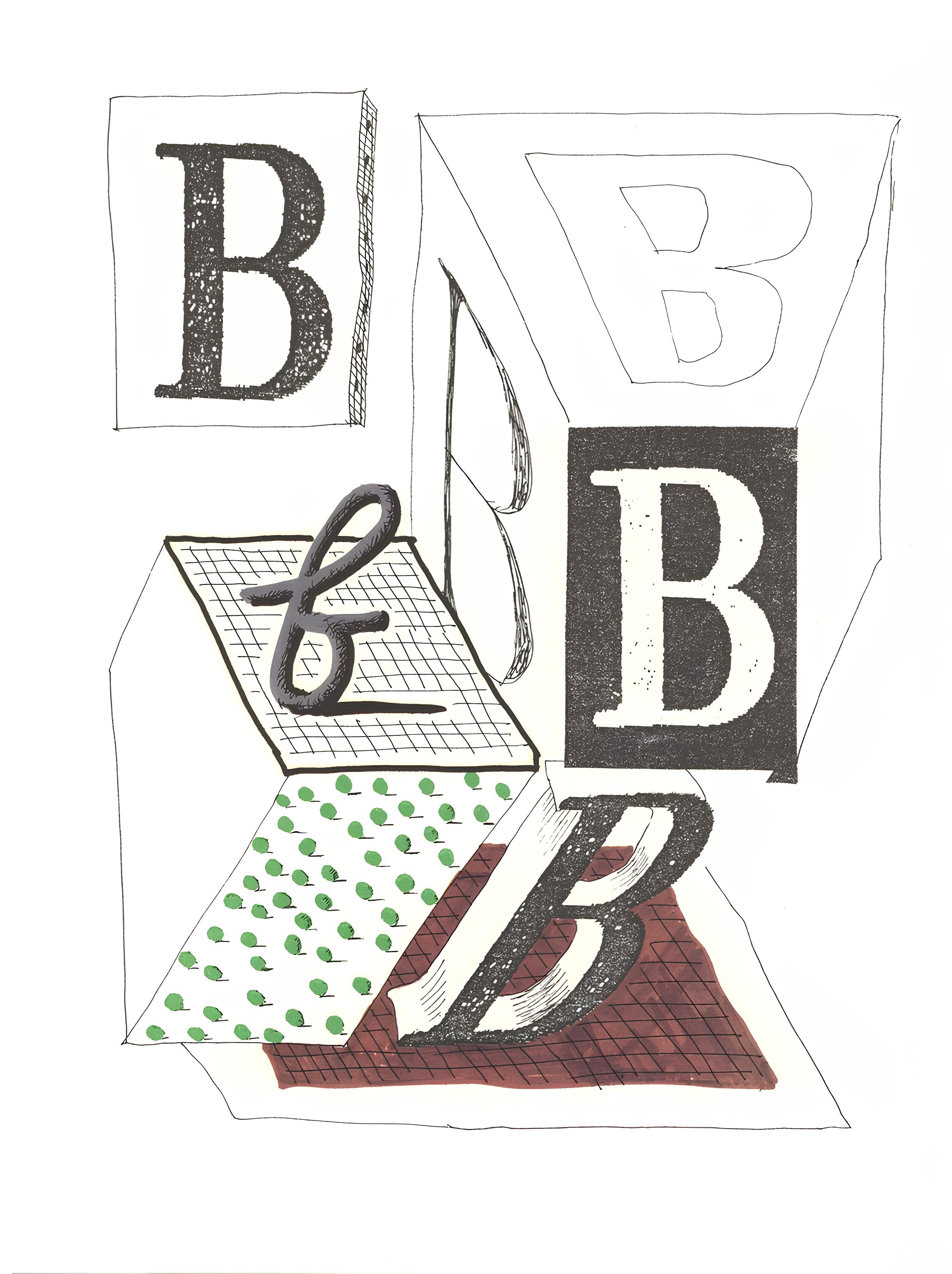 Farblithographie auf Vélin Exhibition Fine Art Cartridge Papier. Papierformat: 12,75 x 9,75 Zoll. Beschriftung: Unsigniert und nicht nummeriert, wie ausgegeben. Anmerkungen: Aus dem Folio, Hockney's Alphabet, Zeichnungen von David Hockney, 1991.