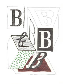 B, Alfabeto de Hockney, David Hockney