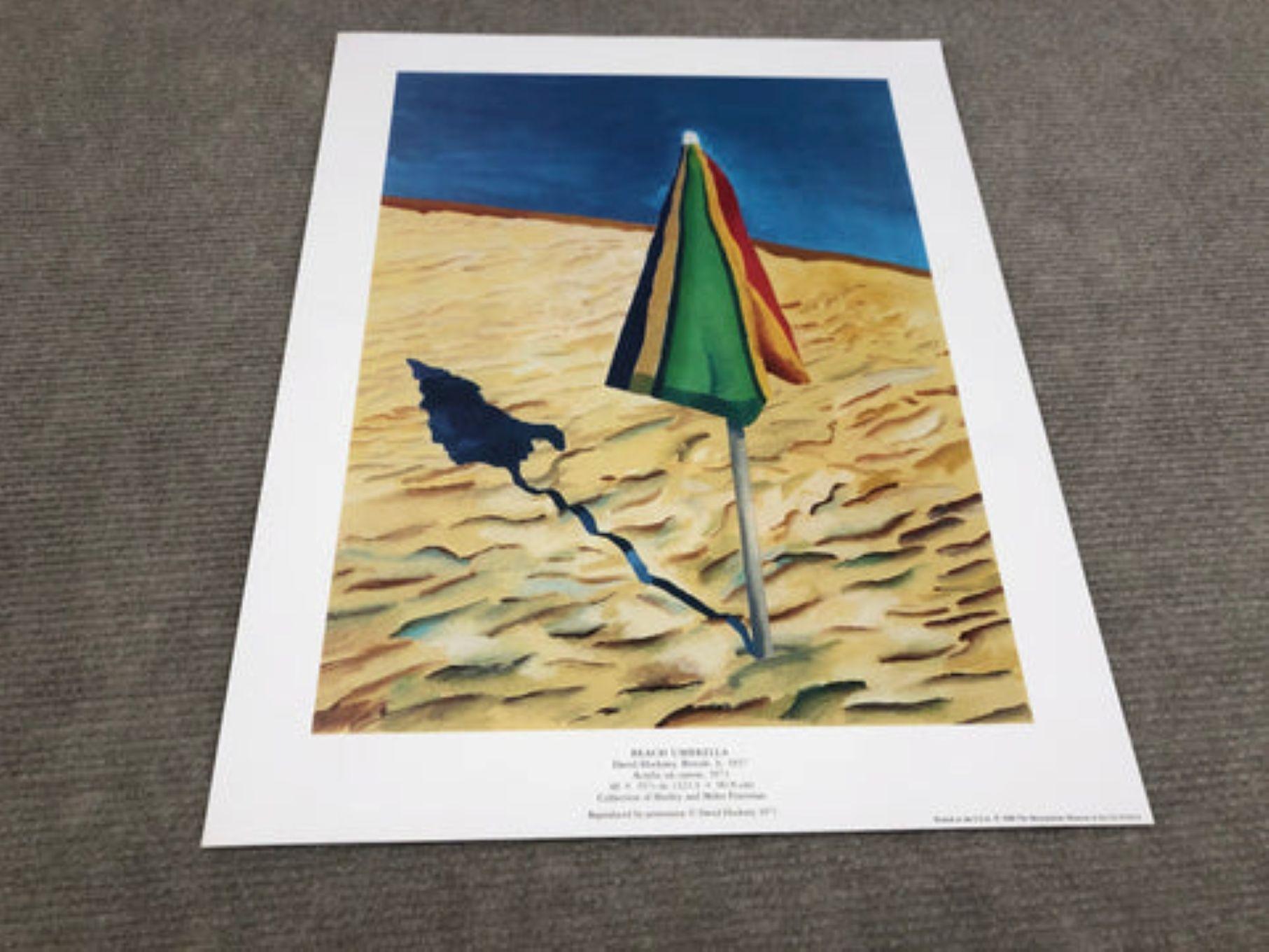 Strandregenschirm von David Hockney im Angebot 2