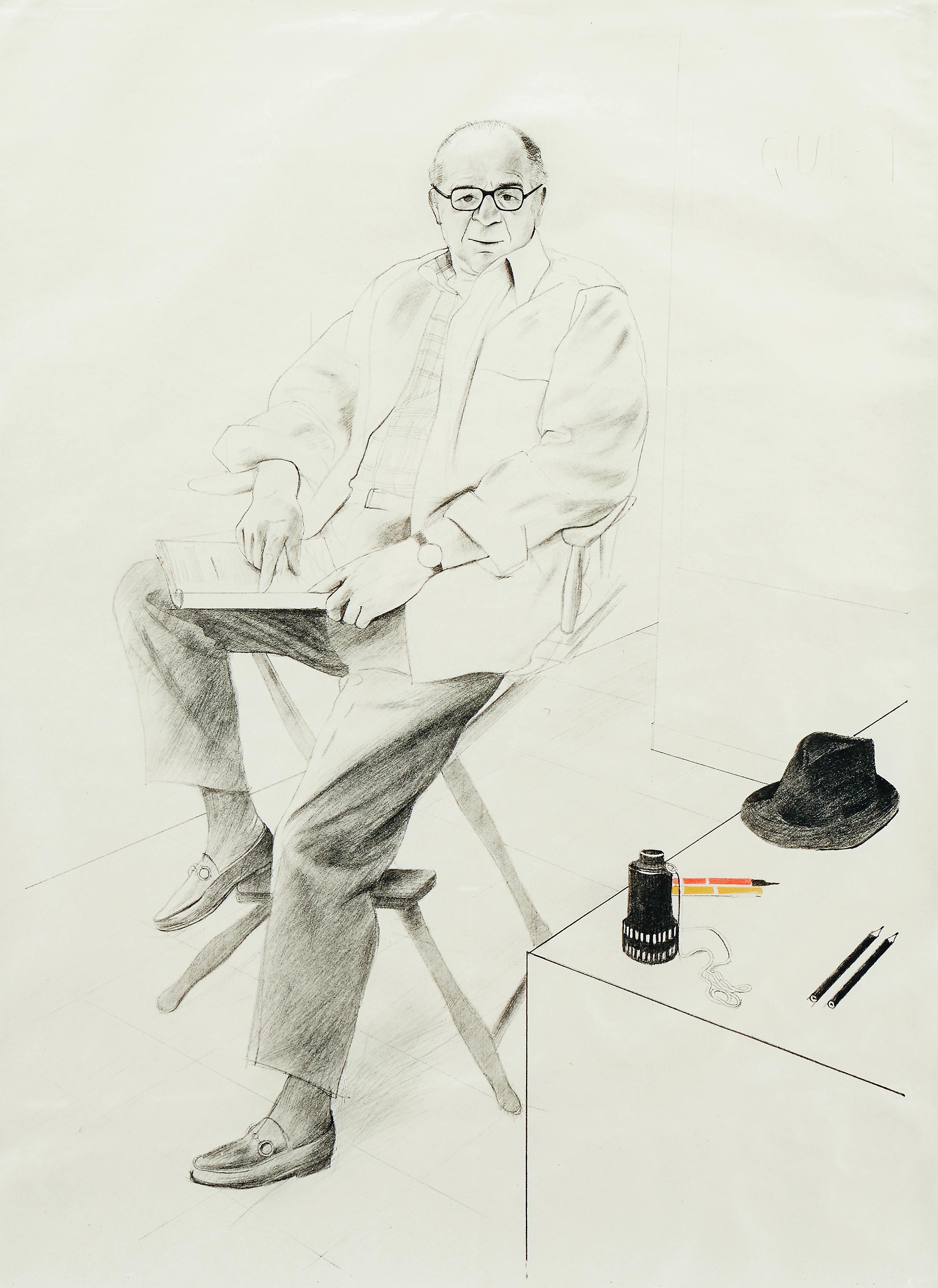 David Hockney Portrait Print - Billy Wilder