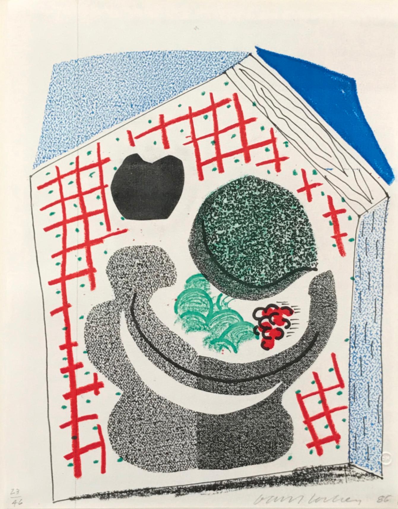 David Hockney Still-Life Print - Bowl of Fruit