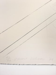 Brooke Hopper David Hockney portrait drawing lithograph in black and white