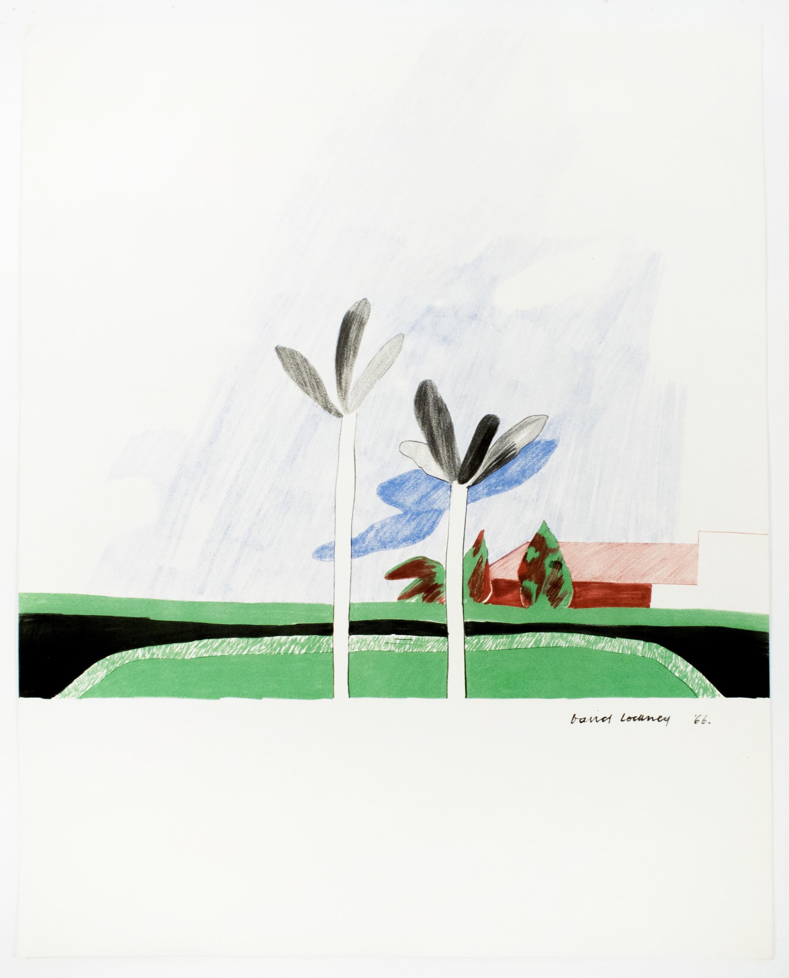 David Hockney Figurative Print - California Scene