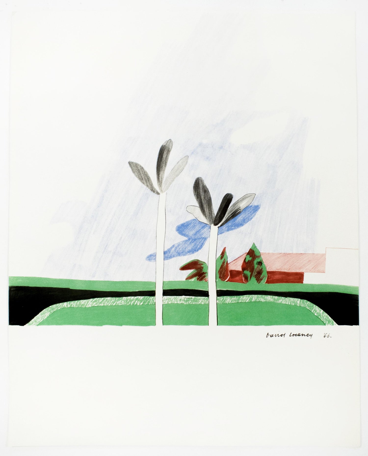 David Hockney California Scene At 1stdibs