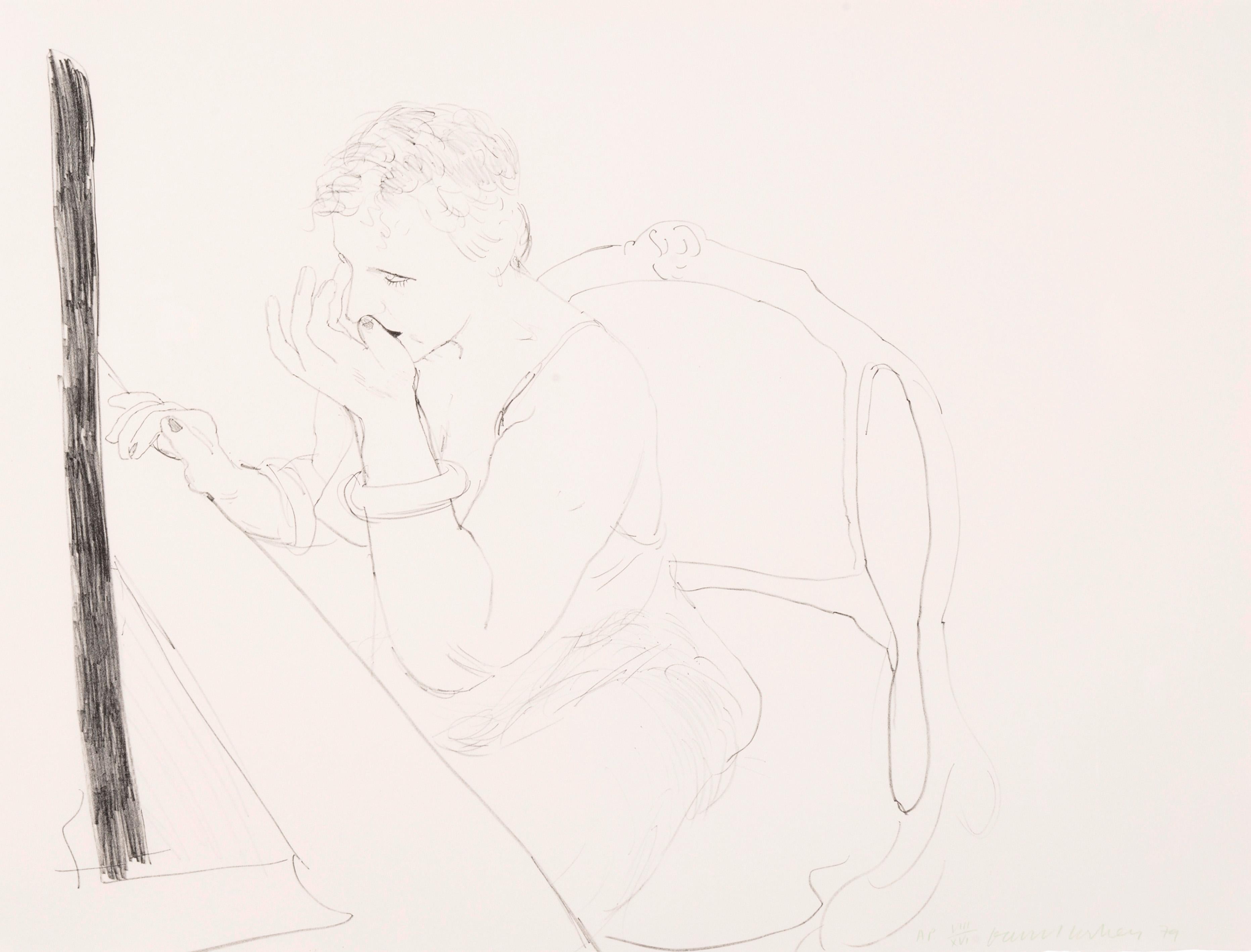 Celia - Adjusting her Eyelash - Portraiture British Art