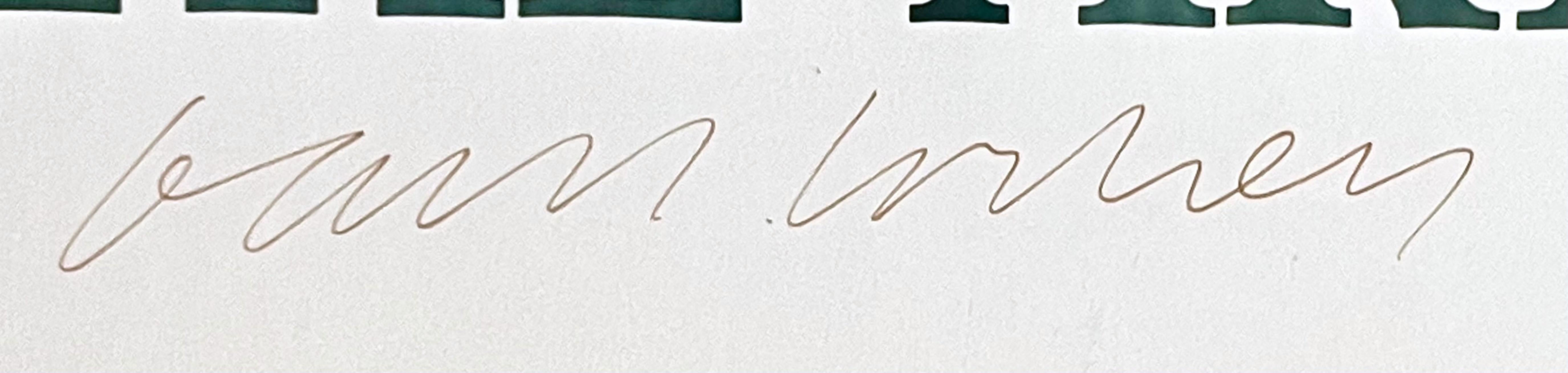 City of London Barbican Center print (HAND SIGNED by David Hockney) Rare poster For Sale 1