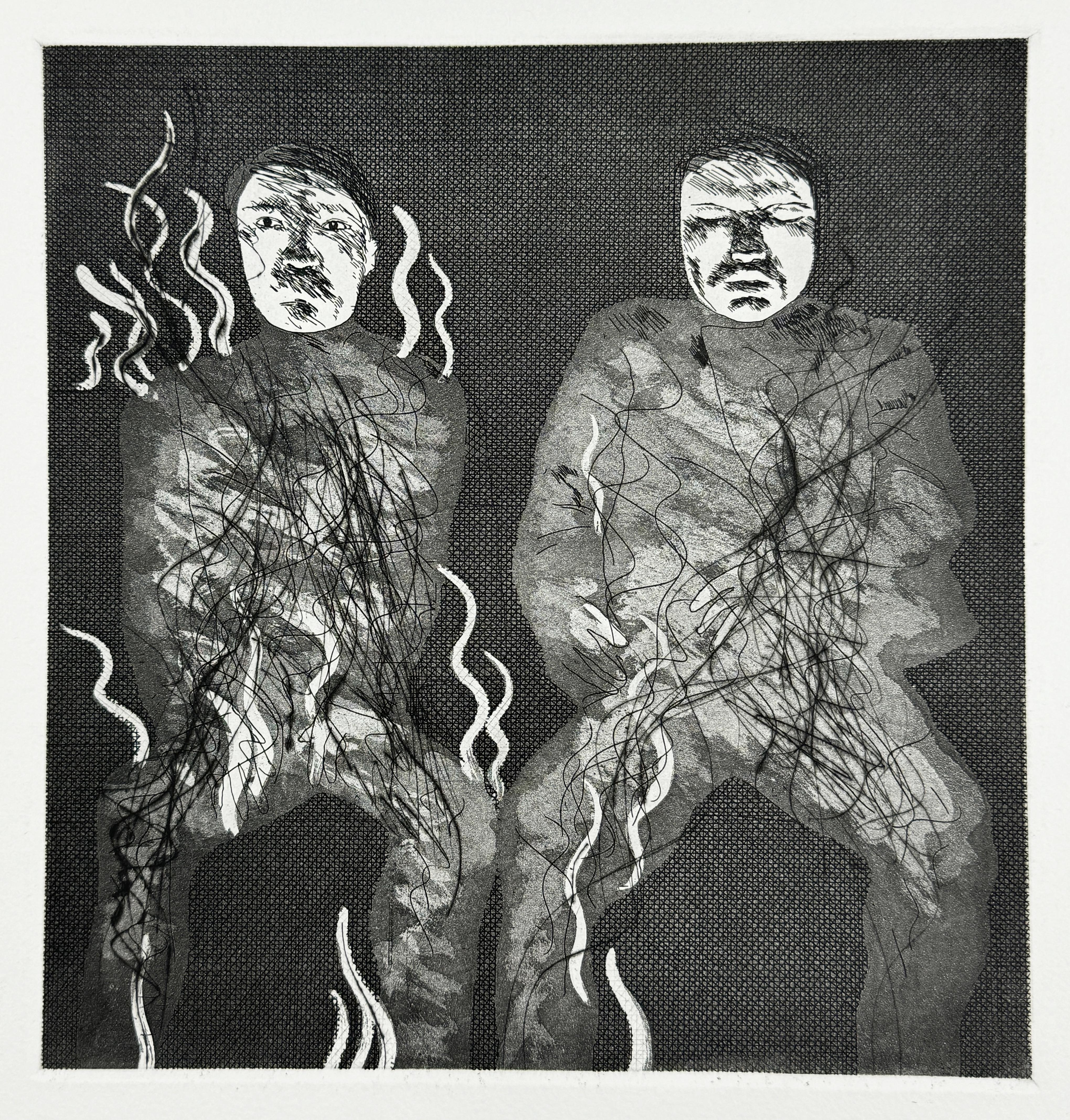 Corpses on fire by David Hockney (Six Fairy Tales from the Brothers Grimm) 1