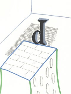 'D' From 'Hockney's Alphabet' By David Hockney