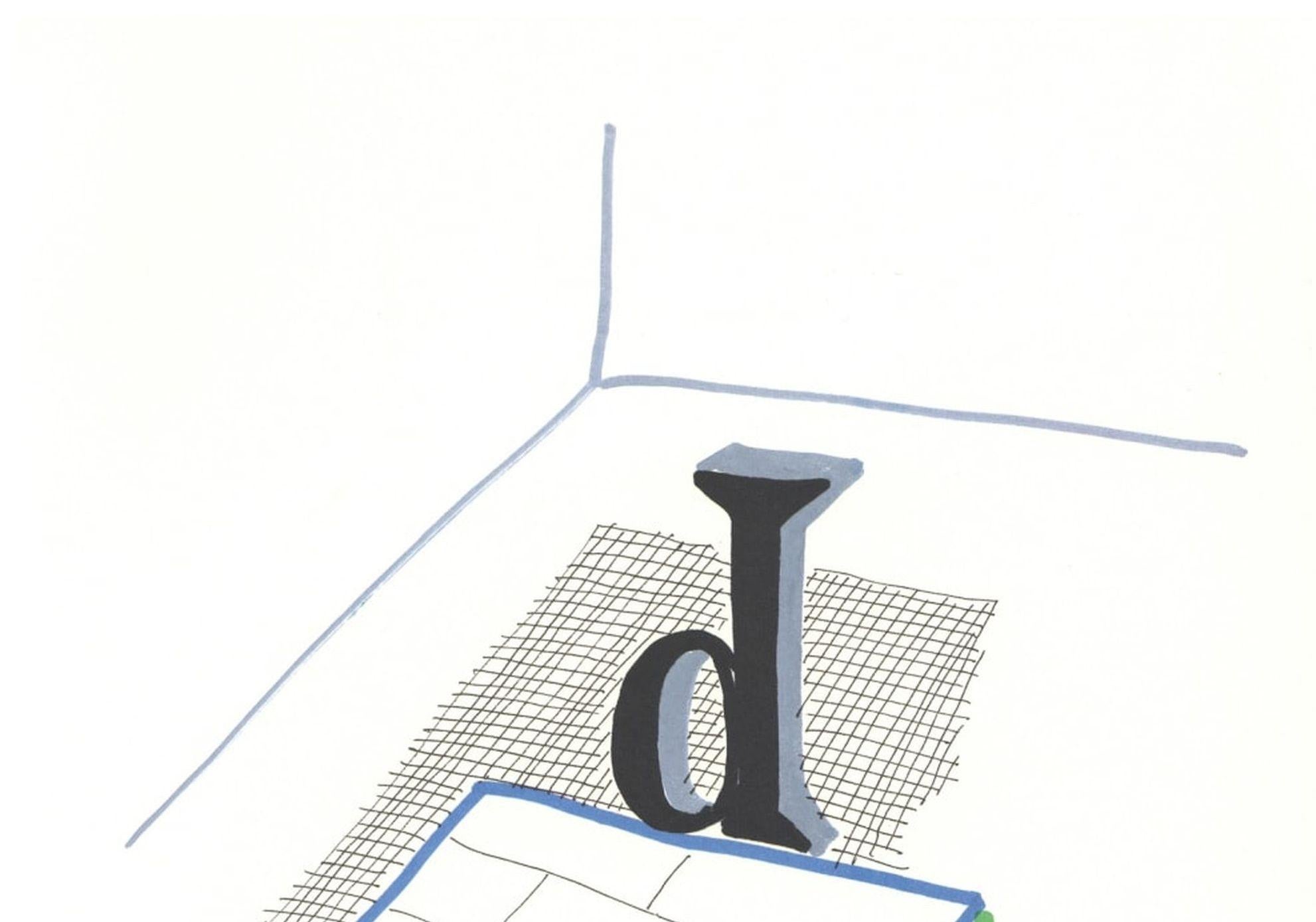 « D d'Hockney's Alphabet » de David Hockney en vente 2