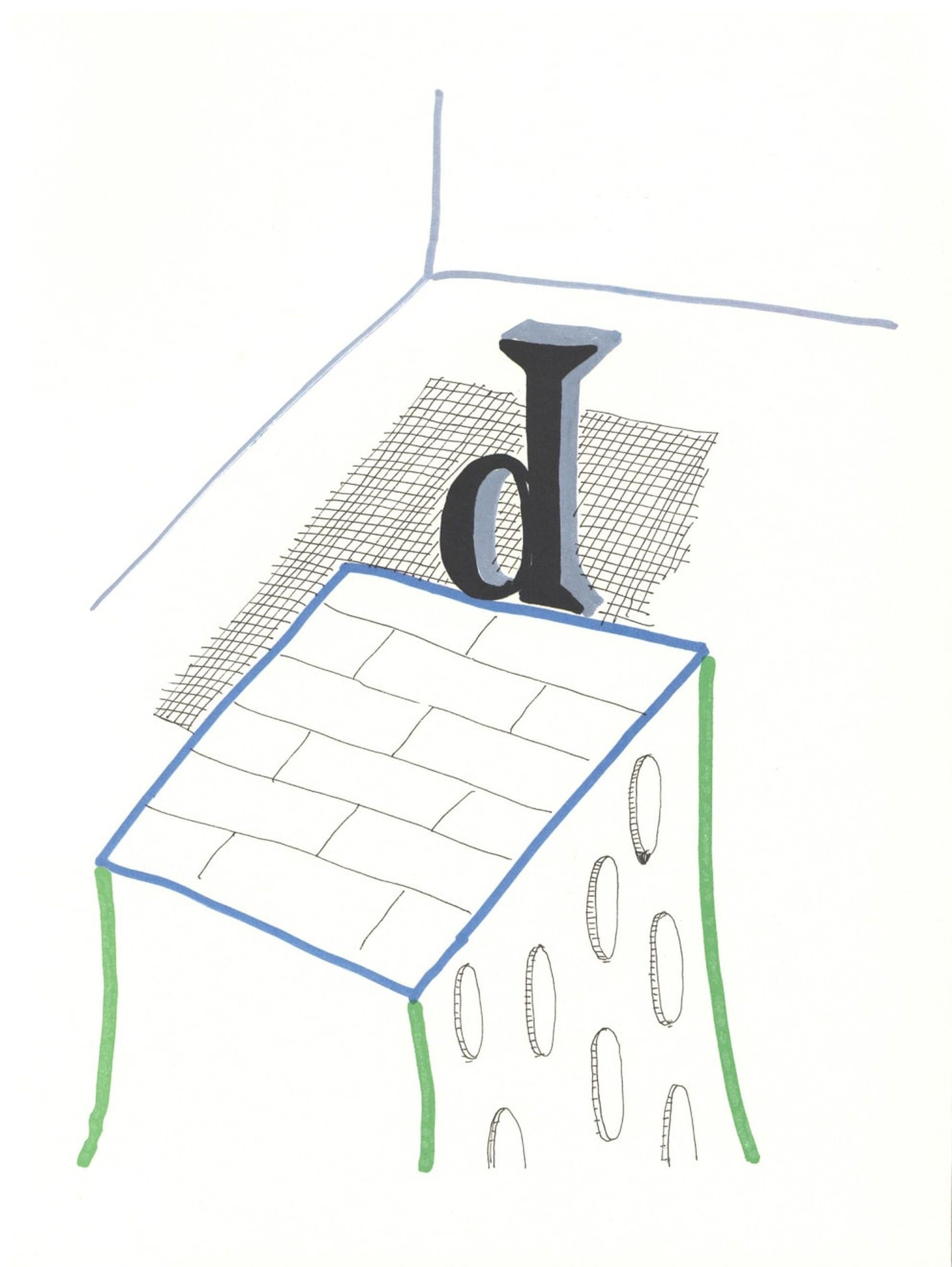 Le "D" de l'alphabet de Hockney 

Par David Hockney

David Hockney est un artiste britannique de renom, connu pour ses peintures vibrantes et son utilisation innovante de la technologie dans l'art. Son travail explore souvent les thèmes de la