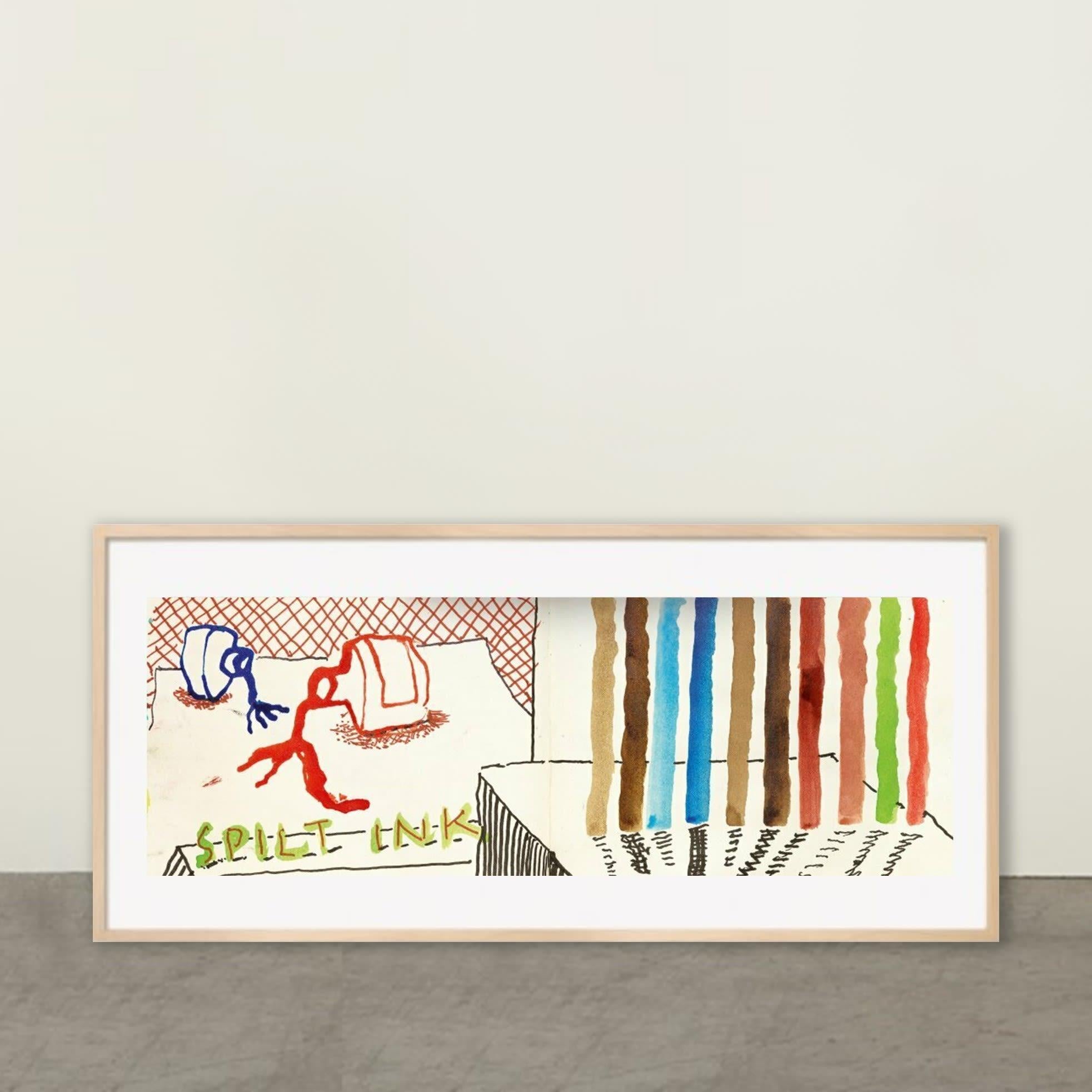 David Hockney. 220 fr 2020. Kunstedition Nr. 1-100 'Verschttete Tinte mit Tests'', 2021