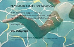 David Hockney – 60 Jahre Schaffen – TATE Britain – SELTENES Original-Plakat der britischen Pop-Art