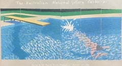 Retro David Hockney -- A Diver (Australian National Gallery Poster), 1982