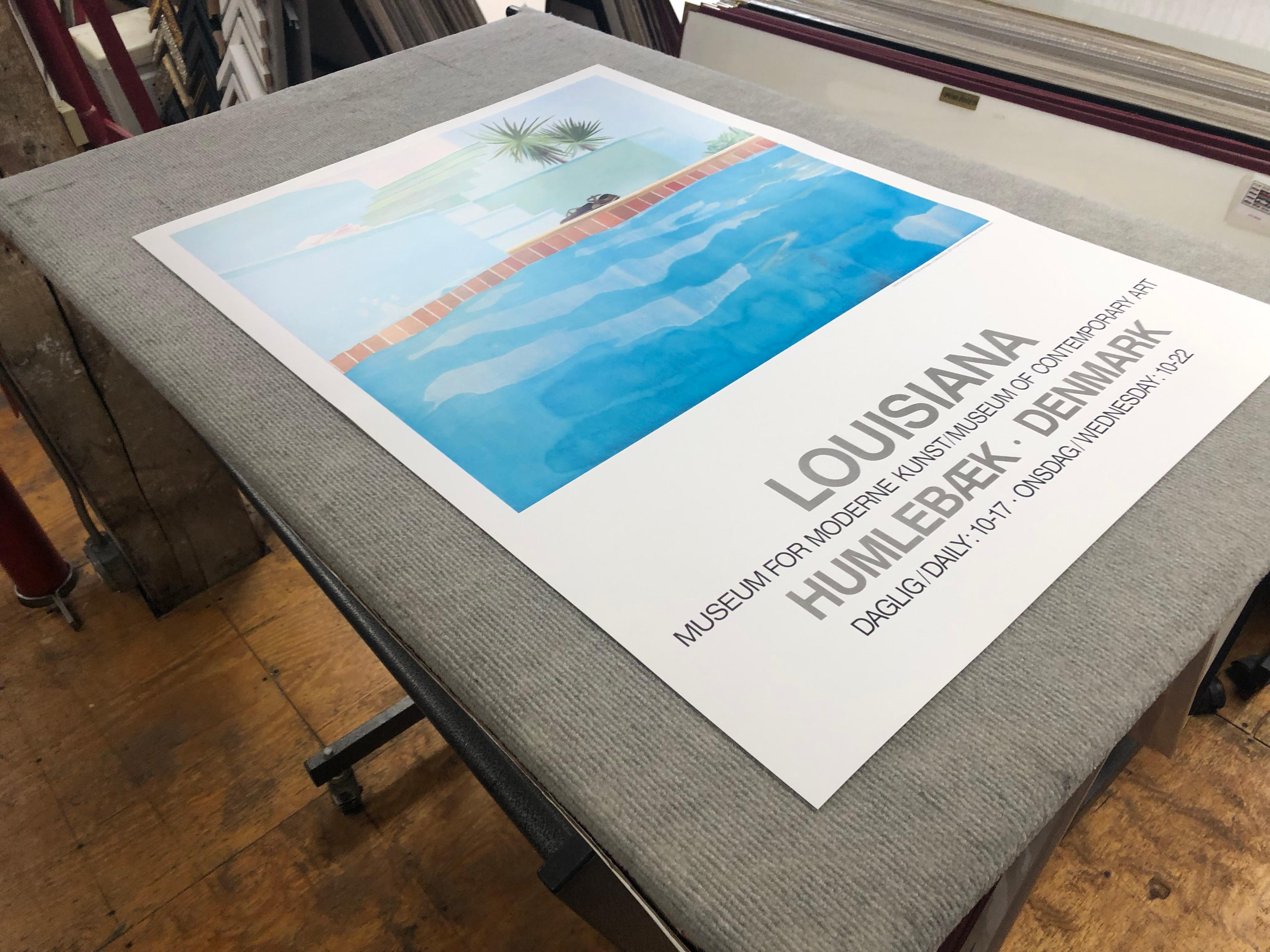 David Hockney (after) 'Pool and Steps' Exhibition Poster For Sale 2