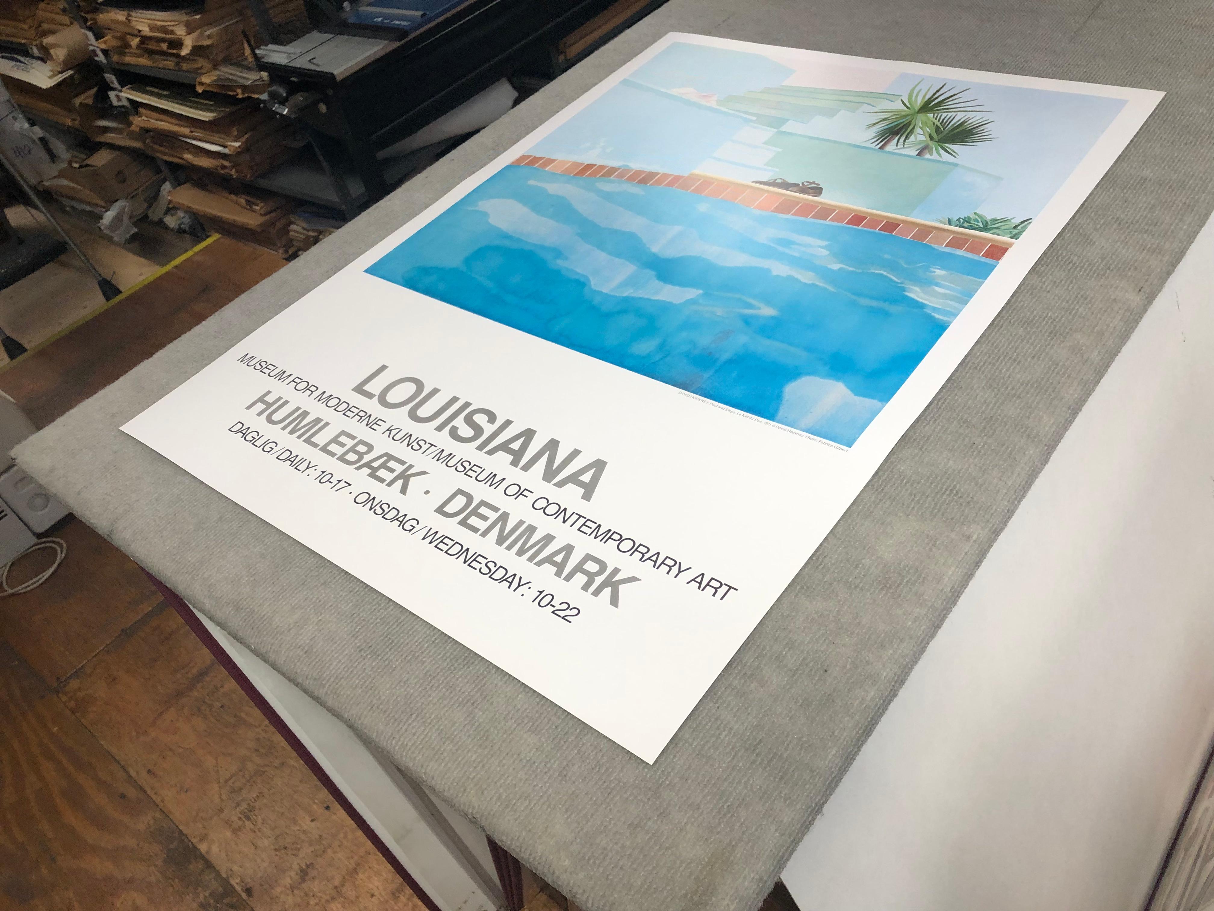 David Hockney (after) 'Pool and Steps' Exhibition Poster For Sale 3