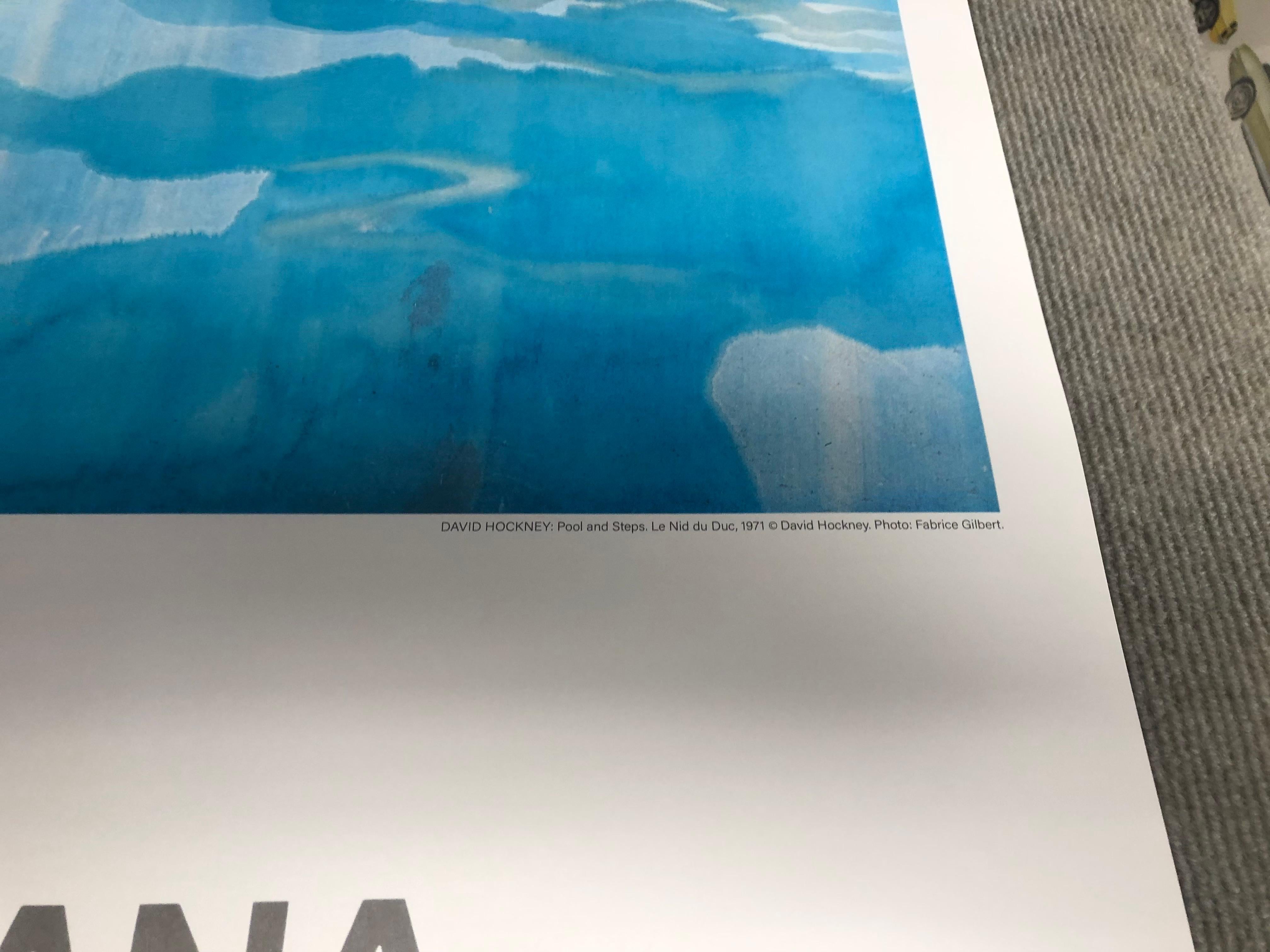 David Hockney (after) 'Pool and Steps' Exhibition Poster For Sale 5