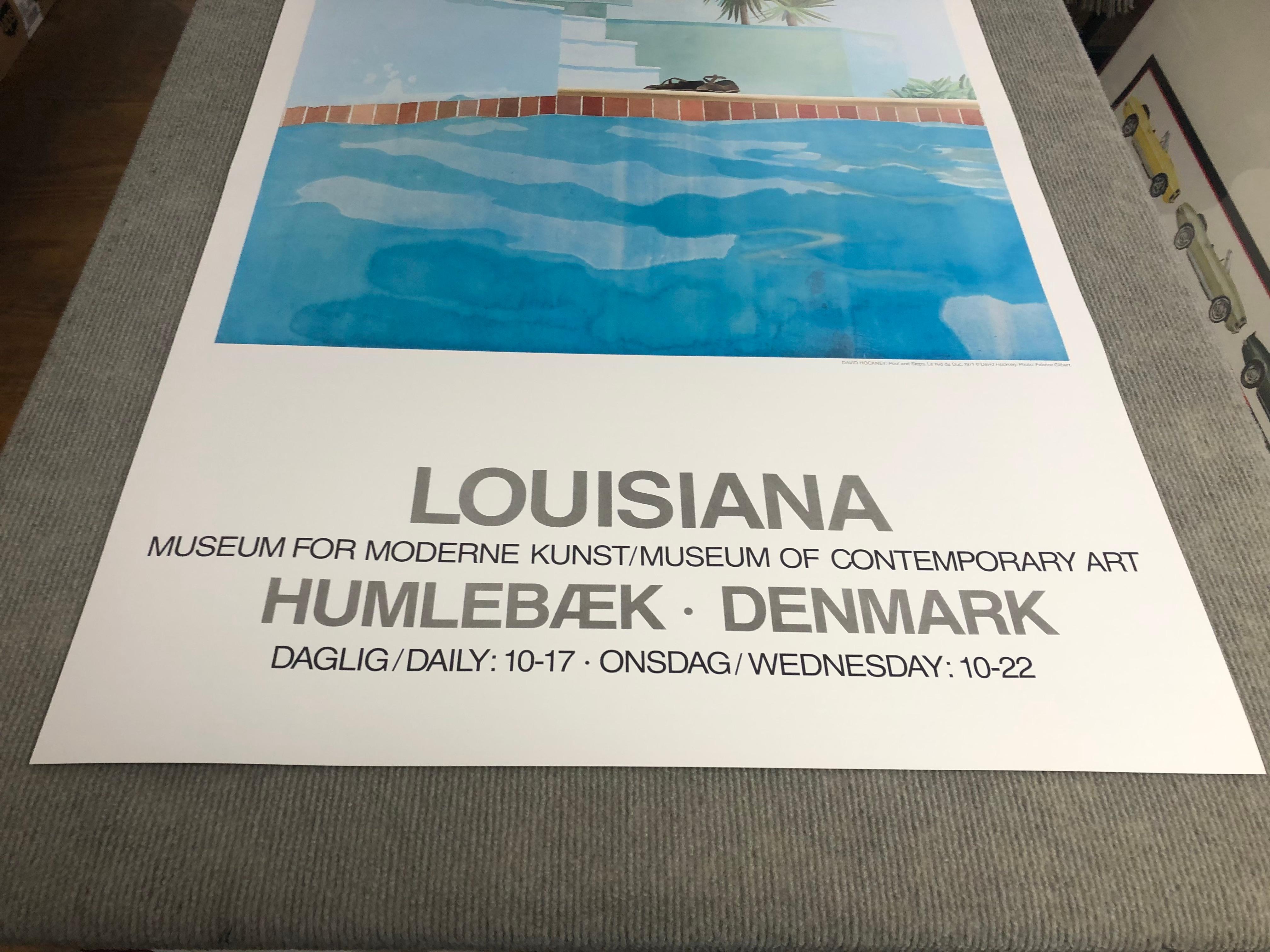 David Hockney (after) 'Pool and Steps' Exhibition Poster For Sale 6