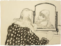 David Hockney Ann Combing Her Hair Signed Lithograph Edition of 75